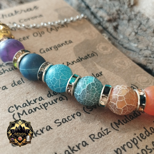 Collar 7 Chakras Energía Y Estilo En Un Solo Amuleto Naranja