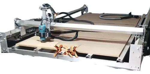 comprar Cnc Router 3\u002F4 Hp 122x244 Con Laser 80w, Envío Gratis Y Msi