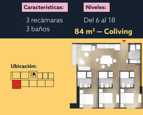 Imagen 6 de 14 de Departamento En Venta, Residencial Lincoln, Cumbres Monterrey