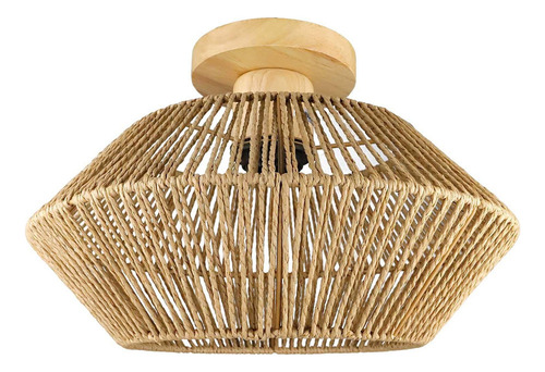Lámpara De Techo De Mimbre De Ratán, Lámpara Decorativa