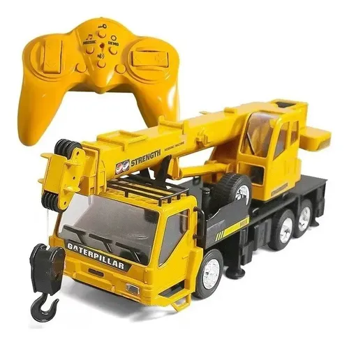 Goolsky Grúa Teledirigida De 2.4 GHz Con Luz LED – 6 Canales Y Batería Recargable De 500 MAh Para Niños (32.5x10x11.5 Cm)