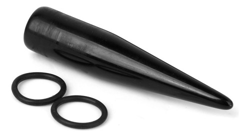 8 X Acrílico Negro Expansor De Cono Oído Estiramiento Ench