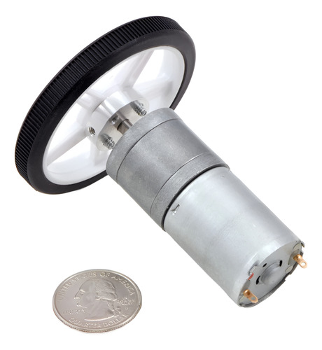 Motorreductor 25dx67l Mm Hp 12v 47:1 Encoder 48 Cpr Pololu