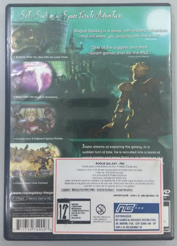 Rogue Galaxy Original Completo - Playstation 2 Ps2