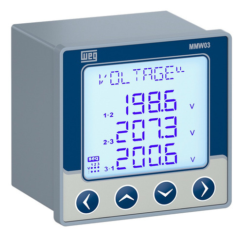 Multimedidor De Grandezas Eletricas Weg Mmw03-m22ch