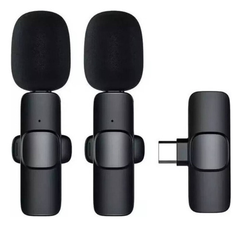 2 Micrófonos Inalámbrico Lavalier Tipo C