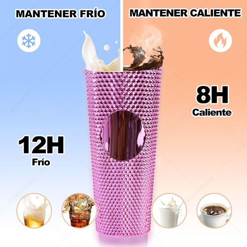Vaso Termico Vino Café Te 800ml Acero Inoxidable W/calor/frí