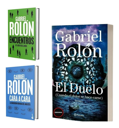 3 Libros Gabriel Rolon - Duelo + Cara A Cara + Encuentros