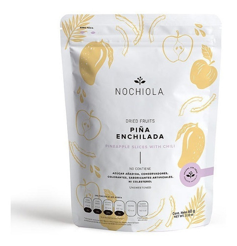 Piña Enchilada Deshidratada Natural 60g Nochiola Vegan 