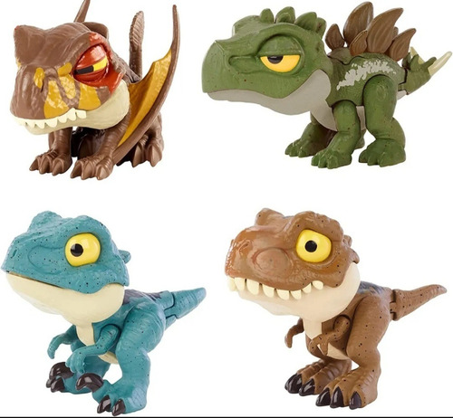 Jurassic World Snap Squad Attitudes Stegosaurus Velociraptor
