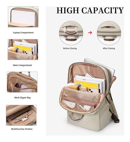 Mochila De Viaje Para Computadora Portatil 15,6 Pulgadas.