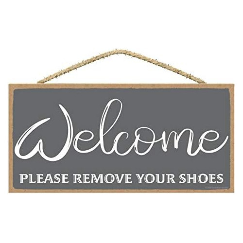 Cartel De  Welcome, Please Remove Your Shoes  (bienveni...
