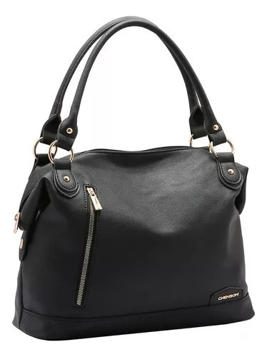 Bolsa Feminina Casual Elegante De Ombro Qualidade Chenson Cor Preto