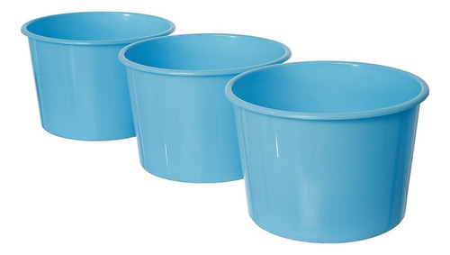 10 Copos Twister 500ml + 10 Baldes De Pipoca 1,5l Azul Bebe