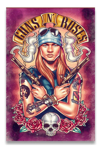 Poster Decorativo 42cm X 30cm A3 Brilhante Guns N Roses