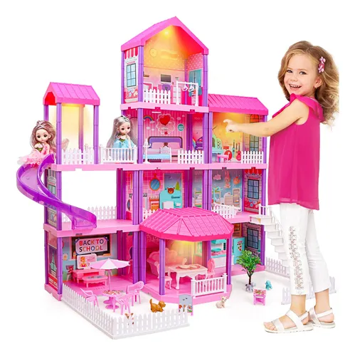 comprar Doll House Beefunni Dream 4 Stories 11 Rooms W\u002F 2 Dolls & Fu