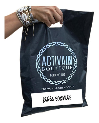 Bolsas Publicitarias, 300 Und Personalizadas Boutique 25x35