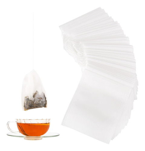 200 Bolsas De Té Desechables Para Té De Hojas Sueltas, 3.2 X