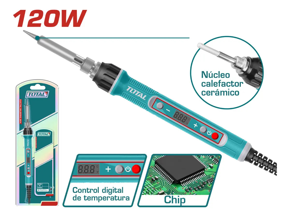 Cautin Electrico 120w Pre:1-2min Nucleo Ceramico - Tet01610