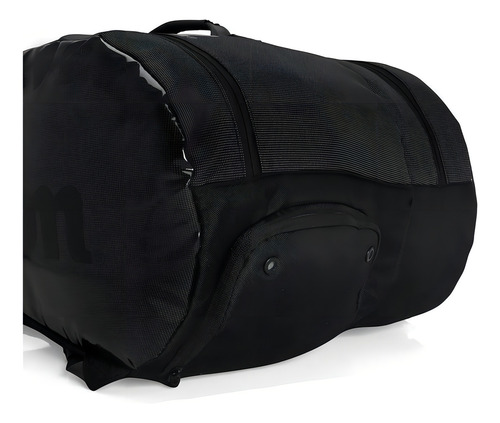 Bolso Paletero Wilson Super Tour Padel Color Negro Tipo Mochila Capacidad Hasta 6 Paletas Con Compartimiento Isotérmico Paddle