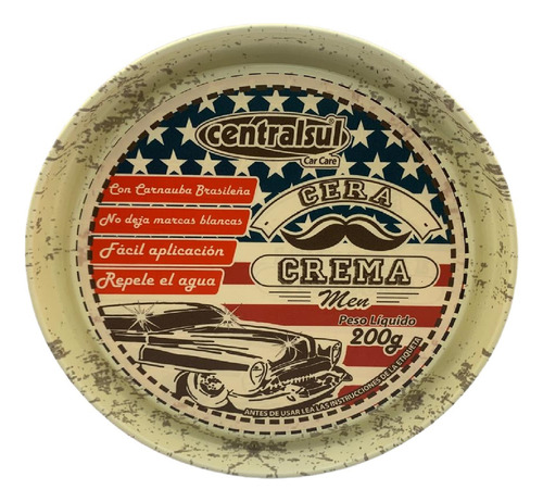 Cera En Crema Centralsul Pote 200g Para Vehiculos