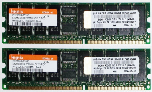 Memoria Hp Smart 1gb Ddr 266mhz Pc-2100r Ecc Reg Server