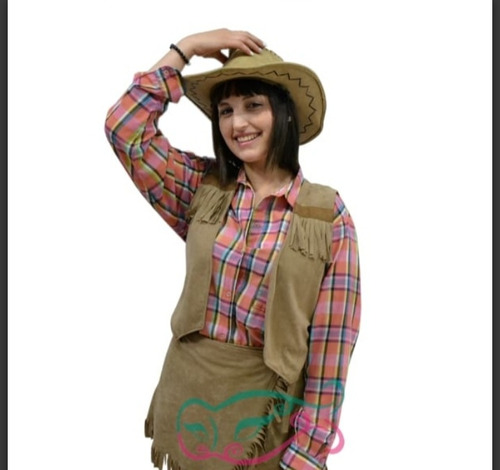 Disfraz Cowboy Mujer X24hs Noesventa Vaquera Adulto 