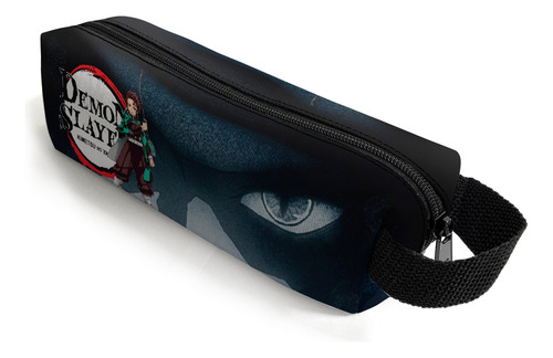 Escolar Mochila E Estojo Menino Anime Demon S Cor Mochila E Estojo 1 Desenho Do Tecido Damon Slayer