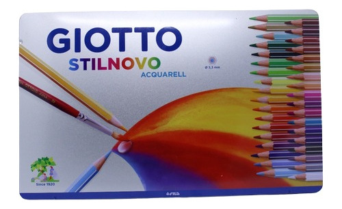 Lapices De Color Lata Acuarelables Giotto Stilnovo Fila X36