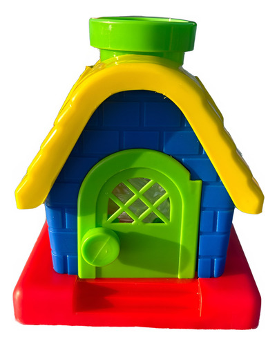Casa Didactica Con Encaje Y Bloques Roroplast Color Colores