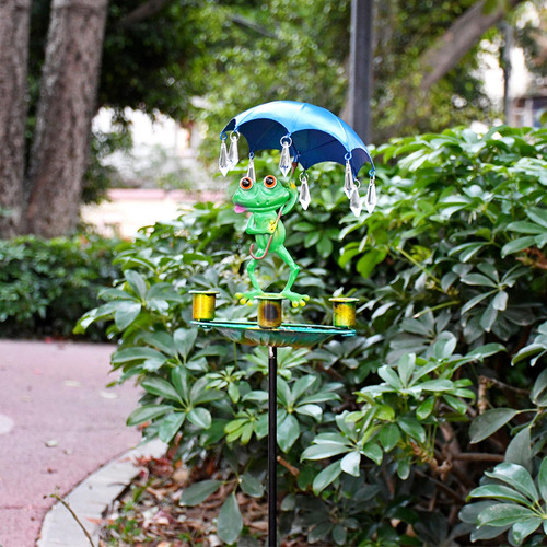 Comedero Para Pájaros Con Estaca, Decoración Del Jardín