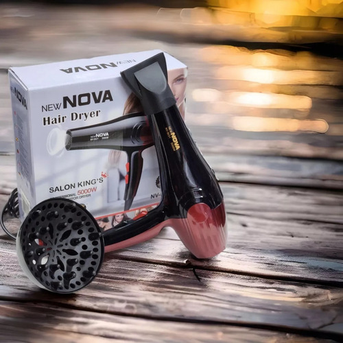 Imagen 2 de 10 de Secador De Pelo Profesional Nova 3000 W Con Boquilla