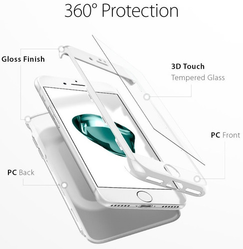Apple iPhone 7 Plus Spigen Thin Fit 360 Carcasa Funda Case