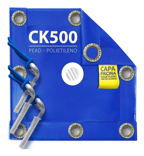 Capa De Piscina 500 Micras Em Polietileno 4.5x2.5 + Kit