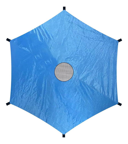 Cubierta Hexagonal For Trampolín, Color Azul, Tela Oxford D