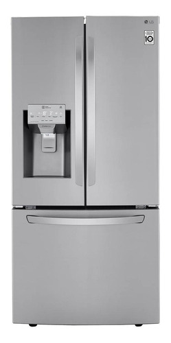 Refrigerador con freezer inverter LG LM65SGS color plata con capacidad de 708L