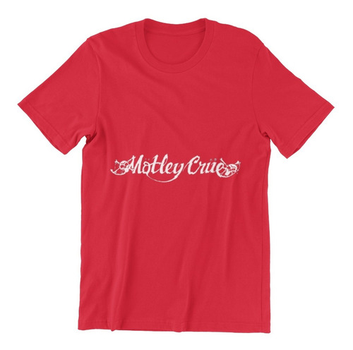 Polera Unisex Mötley Crüe Banda Rock Logo Estampado Algodon
