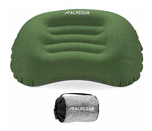 Alpcour Camping Pillow  Grande, Inflable, Ultraligero 2rpmw