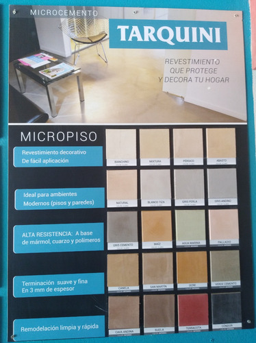 Microcemento Micropiso Pared Tonos Claros X 24 Kg.