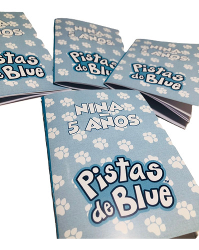 Souvenir Librito Colorear Personalizado X 10 Pistas De Blue