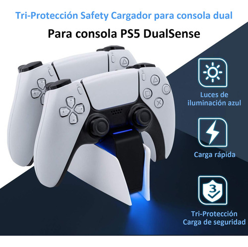 Base Cargador Para Consola Soporte Ps5 5v2a Carga Rápida