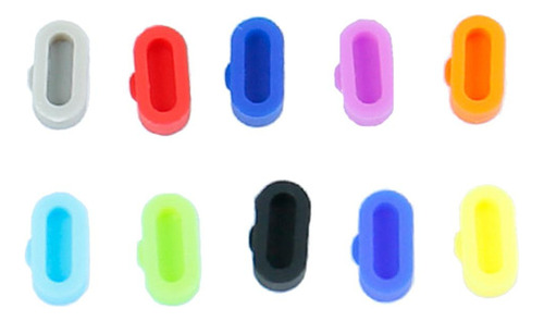 10pcs 5 5s 5x De Silicona Tapón De Polvo Mezclado 10mm