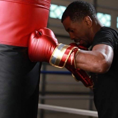Combo Boxeo Bolsa Box Tobillera 1k Guantes Box Kit De Box Azul