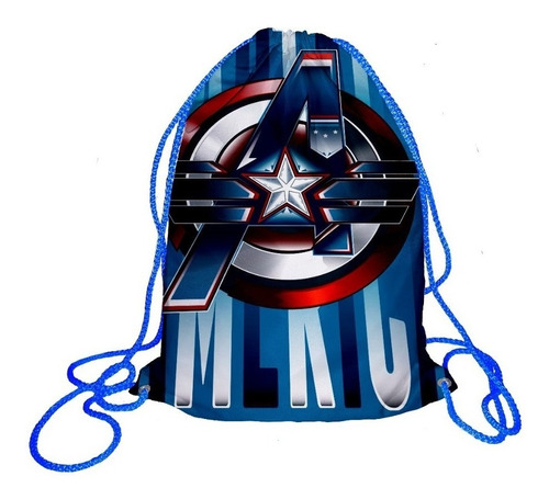 45 Morralito Dulcero Bolo Fiesta Infantil Capitan America