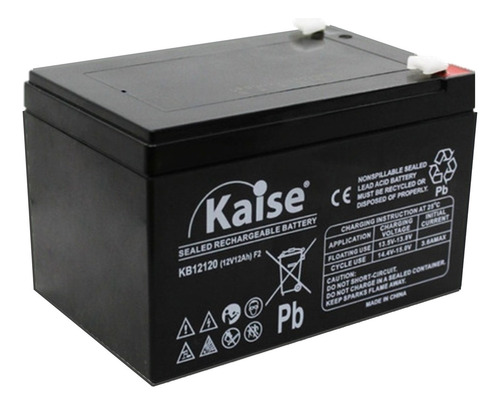 Bateria recarregável selada 12v 12ah Kaise Kb12120 Ups Alarm
