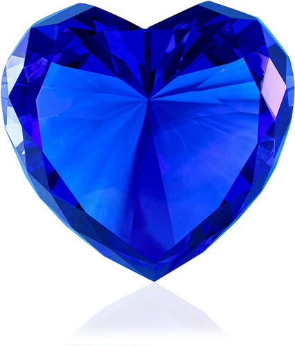 Pisapapeles Qianwei, Estilo Diamante, Forma De Corazón, Azul