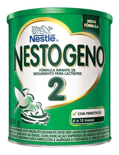 Kit Com 02 Latas De Nestogeno 2 - 800g Cada