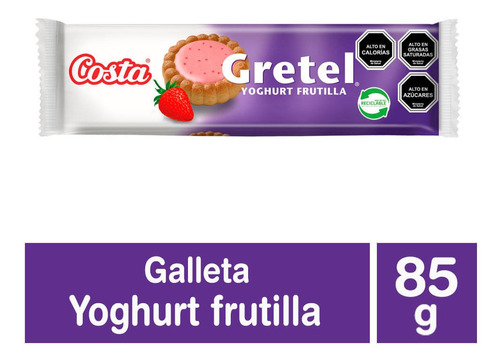 Galletas Costa Gretel Frutilla 85 G