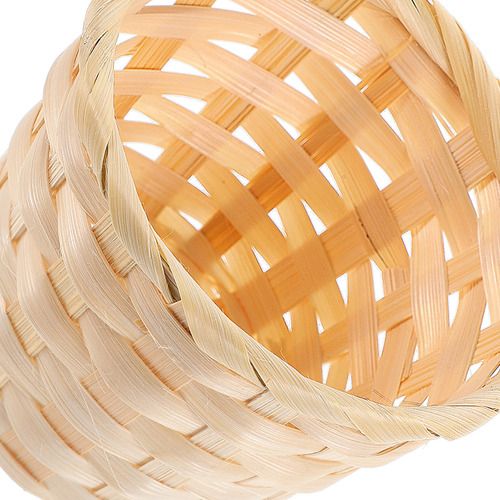 Cesta Pequeña De Madera Tejida Para El Hogar, 12 Unidades