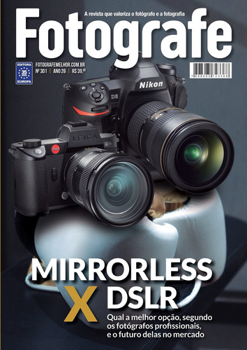 Revista Fotografe Melhor 301, de a Europa. Editora Europa Ltda., capa mole em português, 2021